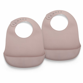 Ruokalappu, Nuuroo, silikoni, pehmeä, Woodrose, 2 kpl paketti