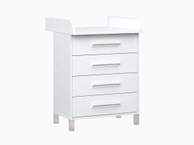 Hoitopöytä NYYTTI 2026, kotimainen, kromin väriset vetimet, Cubix