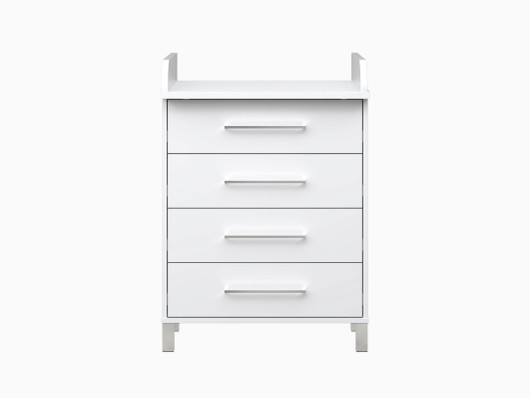 Hoitopöytä NYYTTI 2026, kotimainen, kromin väriset vetimet, Cubix