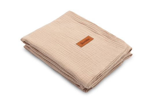 Vauvan musliini peite, vauvapeite, kaakao, 100cm x 75cm