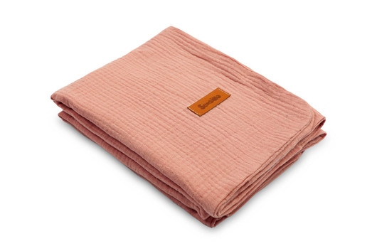 Vauvan musliini peite, vauvapeite, retro pink, 100cm x 75cm