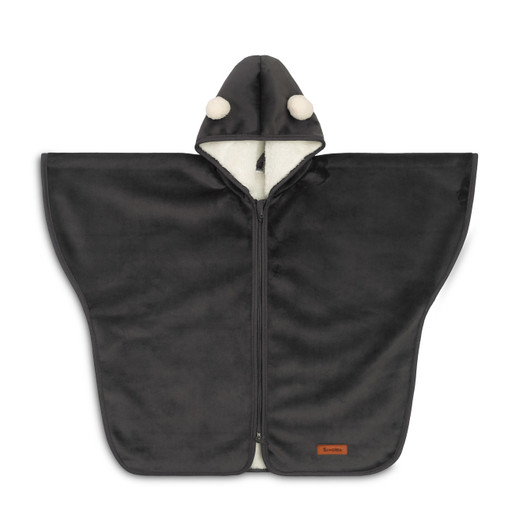 Sensillo -poncho / viitta auton turvaistuimeen, grafiitti, 0+