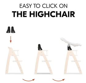 Hauck Arketa -syöttötuolin adapterit babysitterin kiinnitykseen