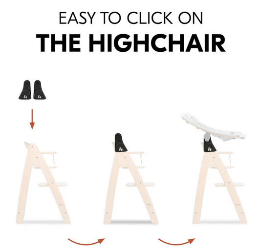 Hauck Arketa -syöttötuolin adapterit babysitterin kiinnitykseen