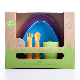 eKoala -ruokailusetti, värikäs, 5 osaa