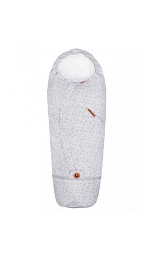 Easygrow Lyng -lämpöpussi, Floral Grey, 0-4v/115cm (KEVÄT-SYKSY)
