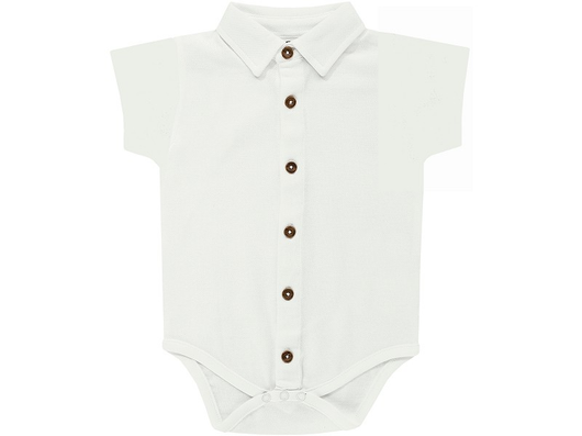 Jacky Boley Baby - kauluspaitabody, valk, 68cm