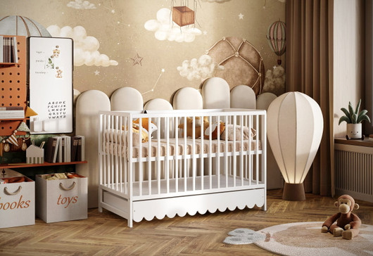 Pinnasänky, Senso aluslaatikolla, 2in1, valkoinen