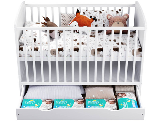 Pinnasänky, Senso aluslaatikolla, 2in1, valkoinen