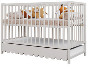 Pinnasänky, Senso aluslaatikolla + juniorilaita, 3in1, kashmir