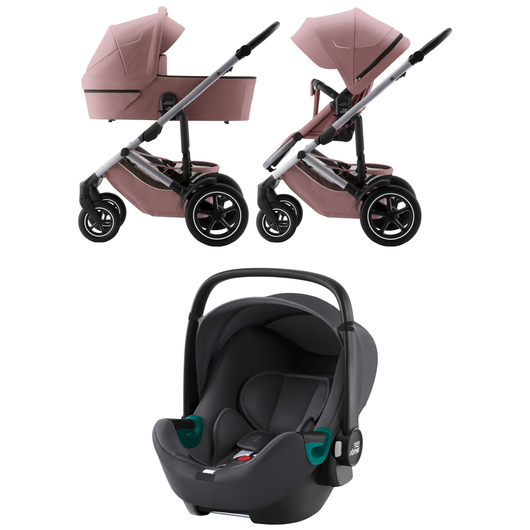 Britax Smile 5Z, Dusty Rose + Baby-Safe 3 i-Size -turvakaukalo
