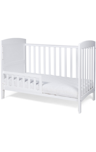 Pinnasänky Tinynord Leon, laskettava + juniorilaita, valkoinen