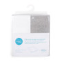 Hoitoalustan päälliset, puuvilla, Light Grey + White, 2 kpl