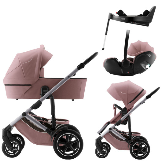 Britax Smile 5Z - Starttipaketti + Baby-Safe PRO, Dusty Rose