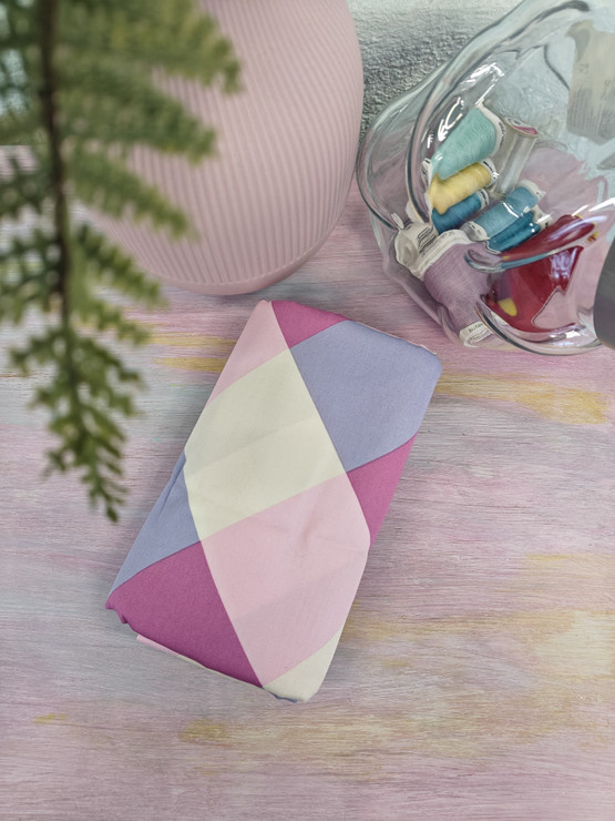 Ruudut Puuvillasatiini 2m Pala