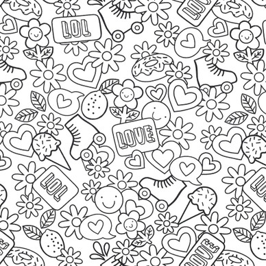 Värityskirja, Puuvilla