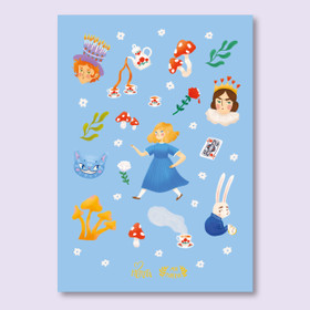 Liisan seikkailut Ihmemaassa -tarra-arkki