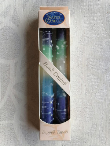 Safed Candles - Käsintehdyt israelilaiset kynttilät 2kpl, monivärinen