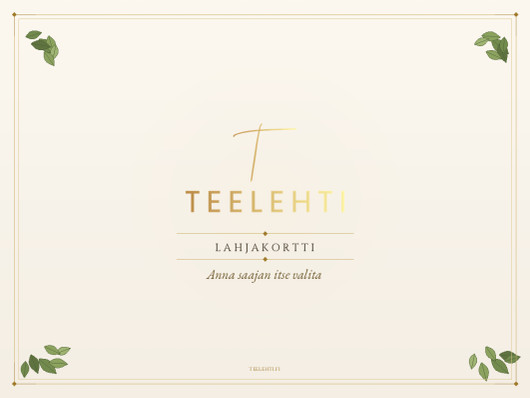 Teelehti lahjakortti 100 €