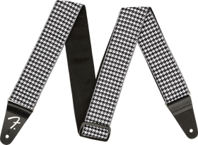 Fender Houndstooth Jacquard White kitarahihna (uusi)