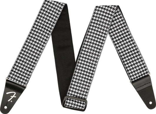 Fender Houndstooth Jacquard White kitarahihna (uusi)