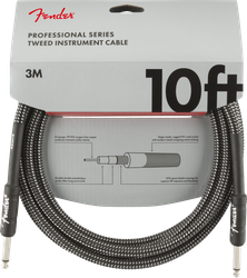 Fender Professional 10 ft Gray Tweed instrumenttijohto 3 m (uusi)