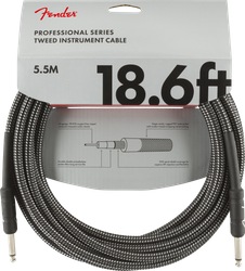 Fender Professional 18.6 ft  Gray Tweed instrumenttijohto 5,5 m (uusi)