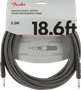 Fender Professional 18.6 ft  Gray Tweed instrumenttijohto 5,5 m (uusi)