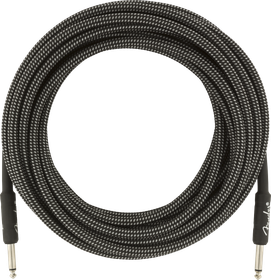 Fender Professional 25 ft Gray Tweed instrumenttijohto 7,5 m (uusi)