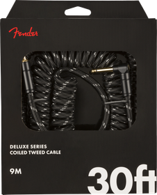 Fender Deluxe 30' Coil Cable instrumenttijohto 9 m Black Tweed (uusi)