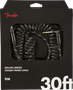 Fender Deluxe 30' Coil Cable 9 m Black Tweed(new)