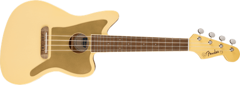 Fender Fullerton Jazzmaster LTD Uke, Vintage White (uusi)