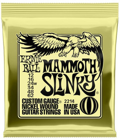 Ernie Ball 2214 Mammoth Slinky Nickel 12-62 sähkökitaran kielet (uusi)