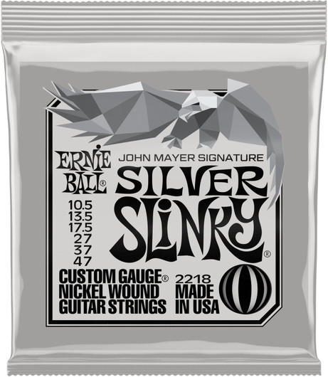Ernie Ball 2218 John Mayer Silver Slinky kielisetti 10,5-47 (uusi)