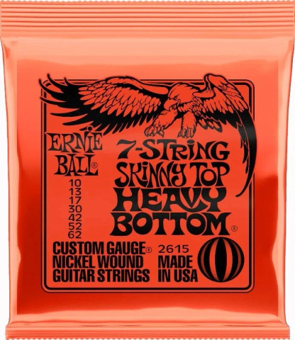 Ernie Ball 2615 7-String Skinny Top Heavy Bottom Nickel (new)