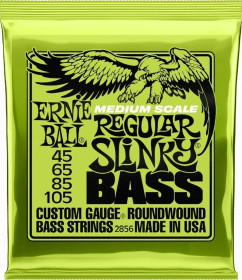 Ernie Ball 2856 Medium Scale Regular Slinky Nickel bassonkielet (uusi)