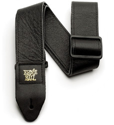 Ernie Ball EB-4134 kitarahihna italialaista nahkaa musta (uusi)