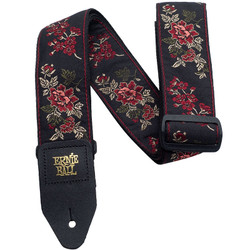Ernie Ball EB-4142 Red Rose Jaquard Strap (new)