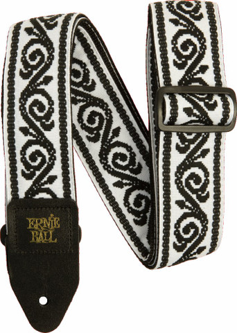 Ernie Ball EB-5342 Black Vine Jacquard Guitar Strap (new)