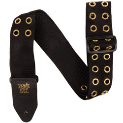 Ernie Ball 5398 Hole Lotta Metal Gold Guitar Strap (new)