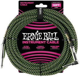 Ernie Ball EB-6077 instrumenttijohto 3 m / 10 ft (uusi)