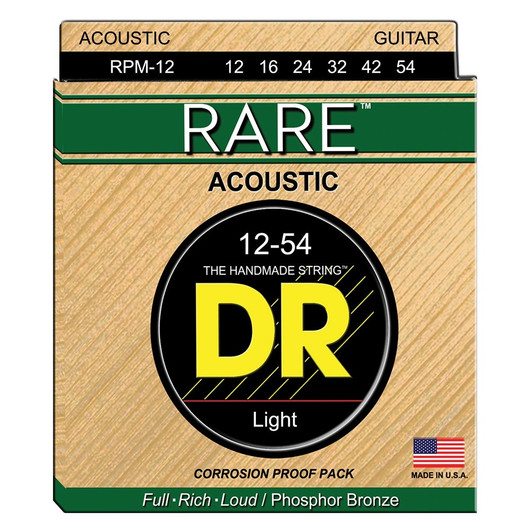 DR STRINGS RARE RPM-12 (12-54) AKUSTISEN KITARAN KIELISETTI 