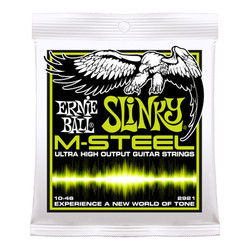 Ernie Ball 2921 M-Steel Slinky 10-46 sähkökitaran kielet (uusi)