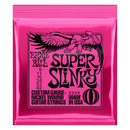 Ernie Ball EB-2223 Super Slinky 9-42 sähkökitaran kielet (uusi)