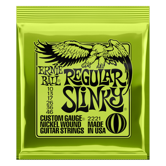 Ernie Ball EB-2221 Regular Slinky 10-46 sähkökitaran kielet (uusi)
