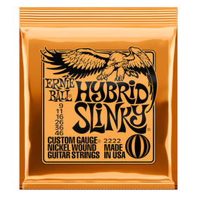 ERNIE BALL 2222 Hybrid Slinky 9-46 sähkökitaran kielet (uusi)