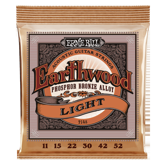 Ernie Ball EB-2148 Earthwood Phosphor Bronze Light 11-52 (uusi)