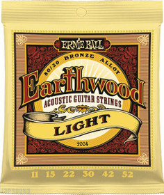 Ernie Ball 2004 Earthwood 80/20 Light 11-52 akustisen kielet (uusi)