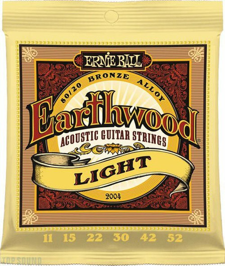Ernie Ball 2004 Earthwood 80/20 Light 11-52 akustisen kielet (uusi)