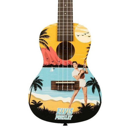 Kala Learn To Play Elvis Blue Hawaii konserttiukulele (uusi)